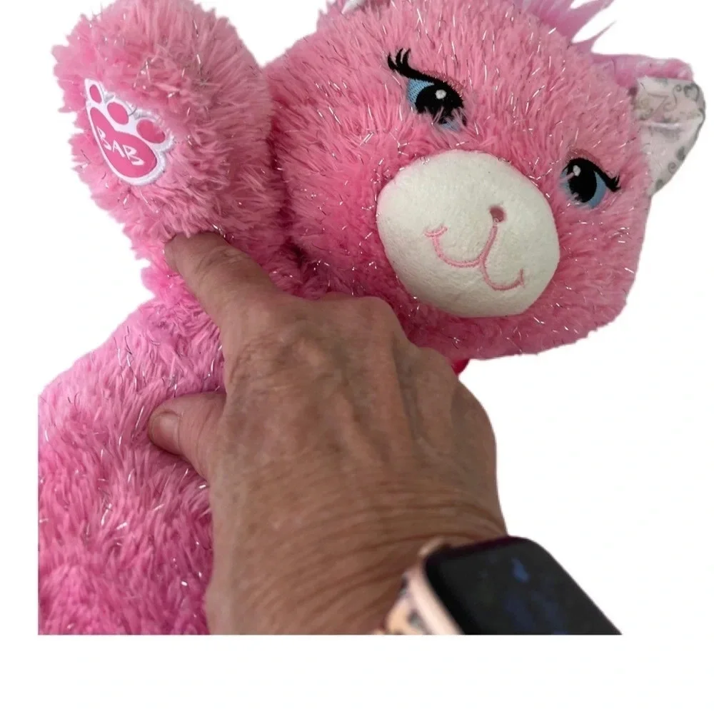 Build A Bear Princess Kitty Cat BABW Purrincess Pink Sparkle Plush Sparkles